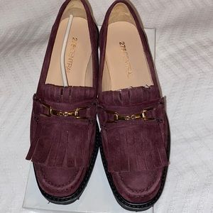 Wine suede shoes (brand 275Central)